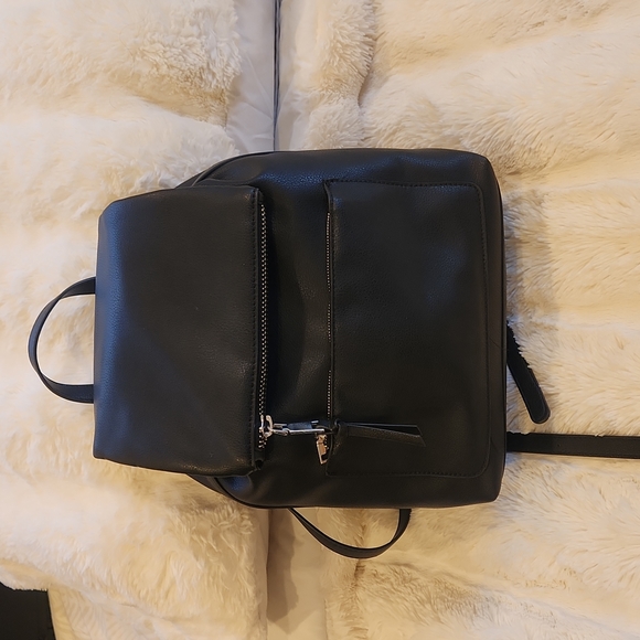 Zara Backpack with Flap Zips Black - Picture 3 of 16